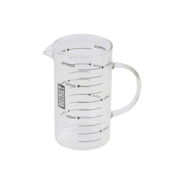 BAKER'S SECRET GLASS  MEASURING CUP 2SIDES 1COLOR MEASUREMENT