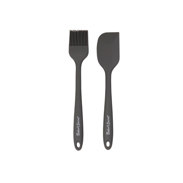 BAKER'S SECRET SILICONE BRUSH AND SPATULA SET