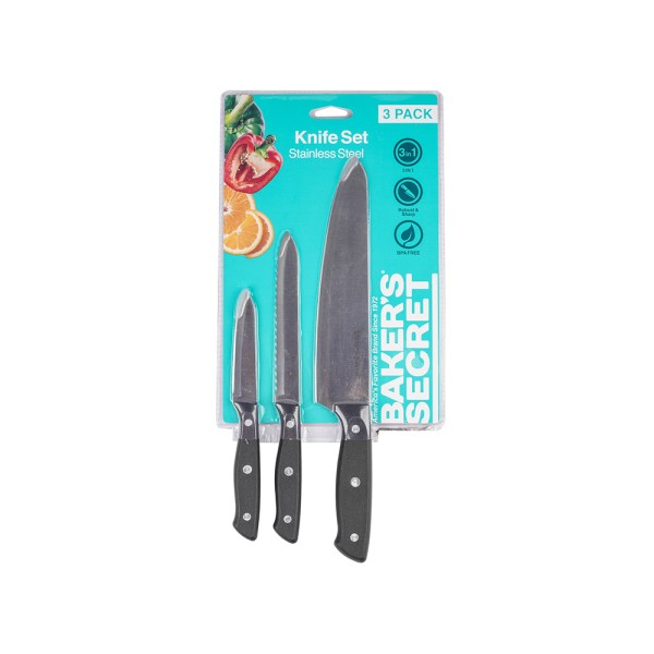 BAKER'S SECRET KITCHEN KNIFE SET