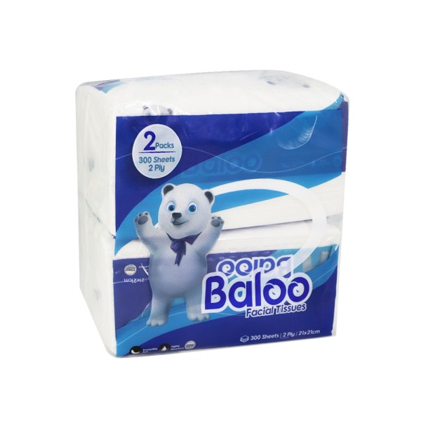 BALOO FACIAL TISSUES 300S 2PLY BUNDLE