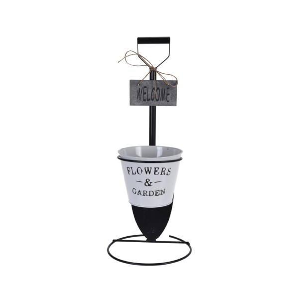 HARD GOODS FLOWER POT ON FOOT SHOVEL 2ASS DESIGN