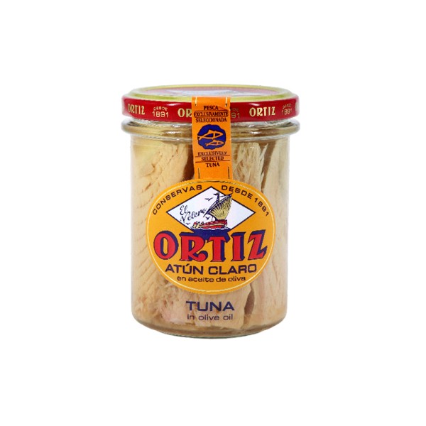 ORTIZ TUNA IN OLIVE OIL GLASS JAR
