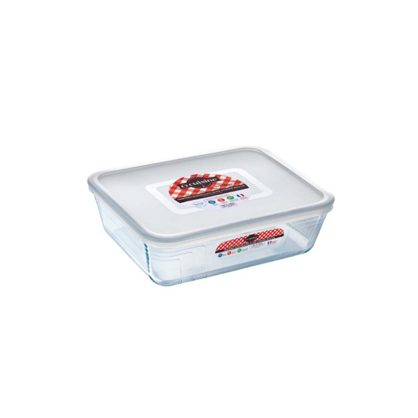 O CUISINE RECTANGULAR ROASTER + STORAGE WITH LID 0.8L