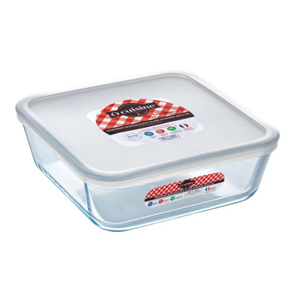 O CUISINE SQUARE ROASTER + STORAGE WITH LID 2L
