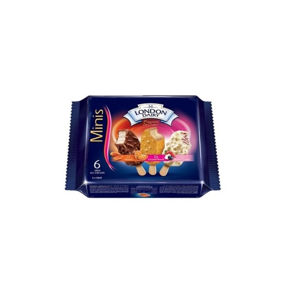 LONDON DAIRY MP MINI ALMOND CARAMEL B.CREAM