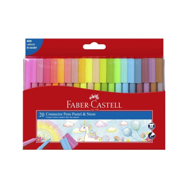 FABER CASTELL CONNECTOR PEN NEON PASTELL