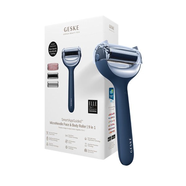 GESKE MICRONEEDLE FACE + BODY ROLLER 9 IN 1 MIDNIGHT