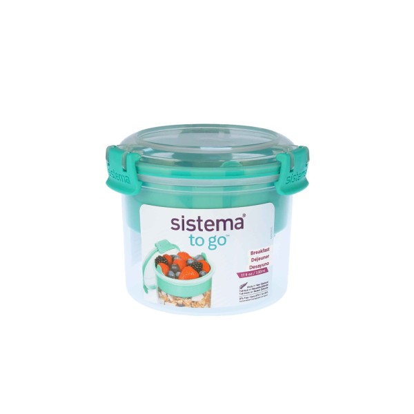 SISTEMA SIS TO GO BREAKFAST MINTY TEAL              