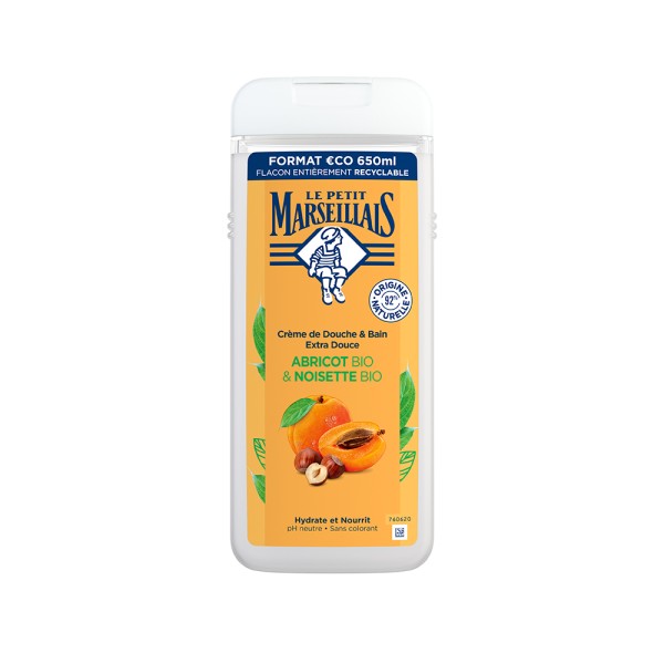 LE PETIT MARSEILLAIS SHOWER GEL APRICOT HAZELNUT 