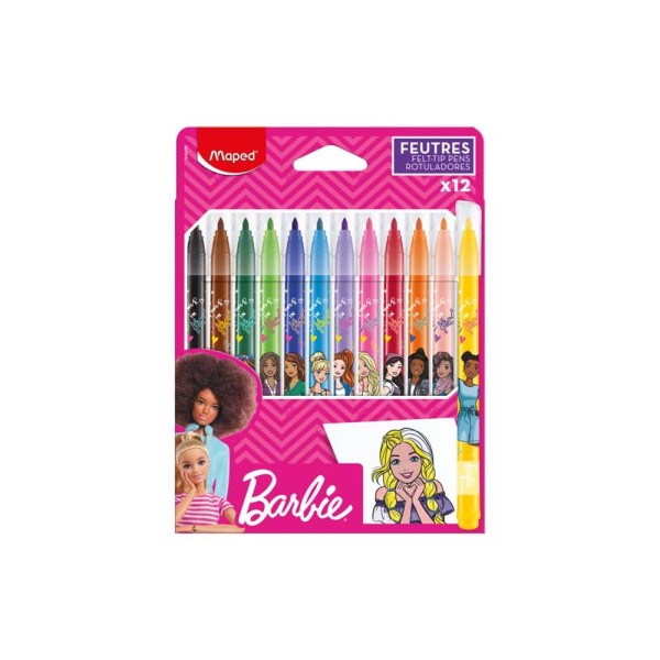 MAPED FELT TIP PENS BARBIE
