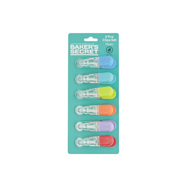 BAKER'S SECRET PLASTIC BAG CLIP SET 8.4CM