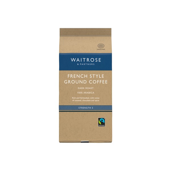 WAITROSE FRENCH STYLE GROUND COFFEE