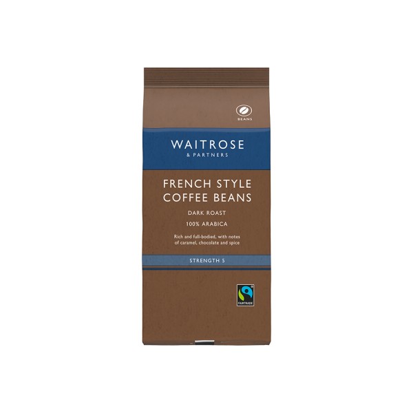 WAITROSE FRENCH STYLE COFFEE BEANS
