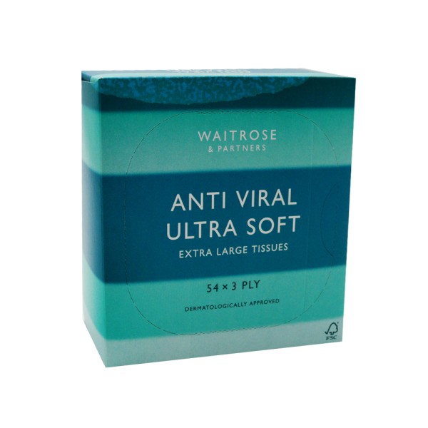 WAITROSE ANTI VIRAL ULTRA XL TISSUES