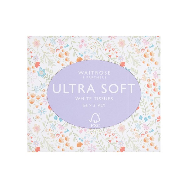 WAITROSE EXTRA SOFT WHITE TISSUES CONTEMP