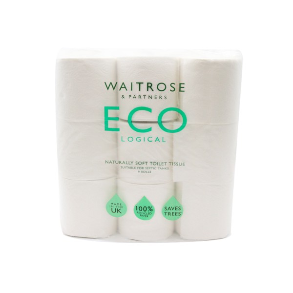 WAITROSE ECO SOFT WHITE TOILET ROLL