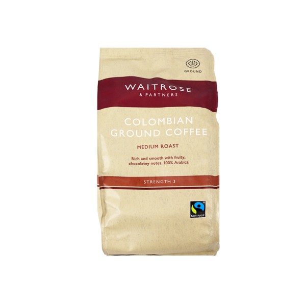 WAITROSE COLOMBIAN GROUND COFFEE