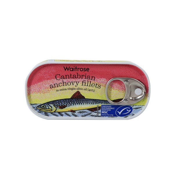 WAITROSE ANCHOVY FILLETS IN EV OLIVE OIL