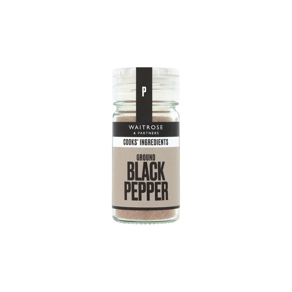 WAITROSE GROUND BLACK PEPPER