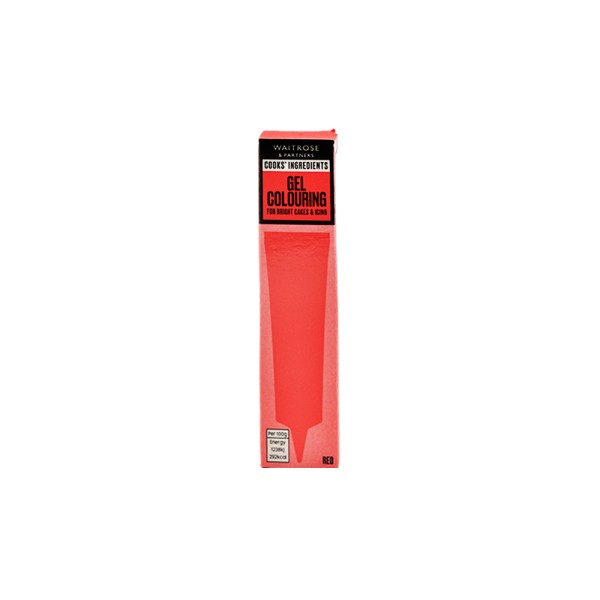 WAITROSE RED GEL COLOURING