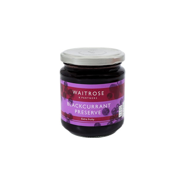 WAITROSE BLACKCURRANT PRESERVE