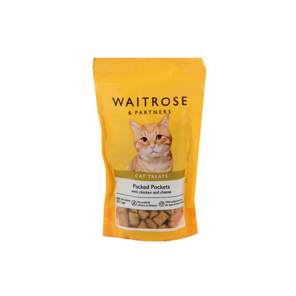 WAITROSE CAT CHICK CHEESE PACKED POCKETS