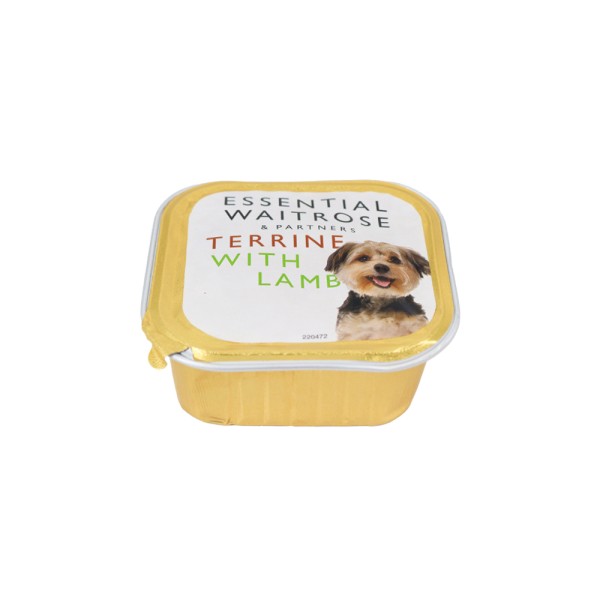 WAITROSE LAMB TERRINE DOG FOOD