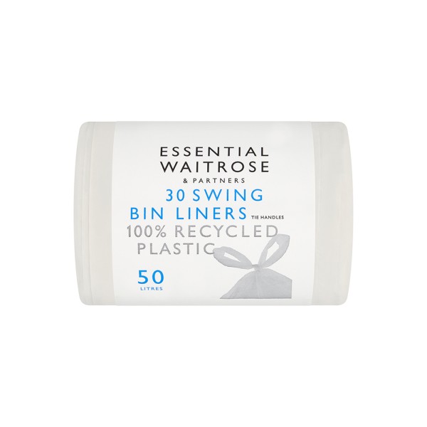 WAITROSE TIE HANDLE SWING BIN LINER