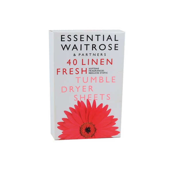 WAITROSE LINEN TUMBLE DRYER SHEETS