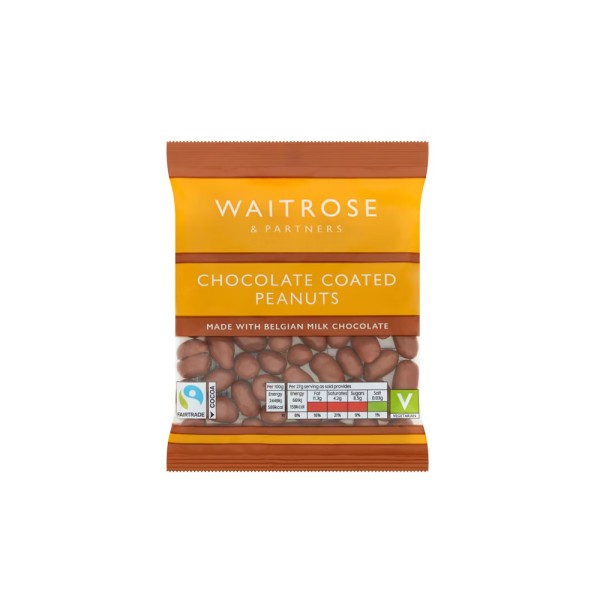 WAITROSE CHOCOLATE COATED PEANUTS
