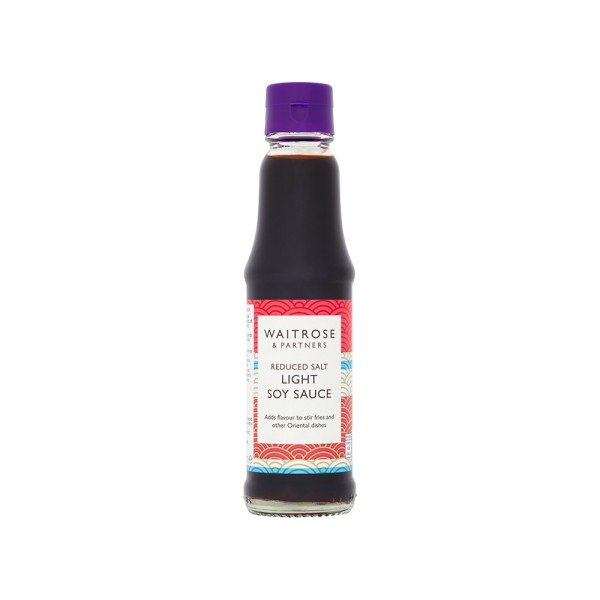 WAITROSE REDUCED SALT LIGHT SOYA SAUCE