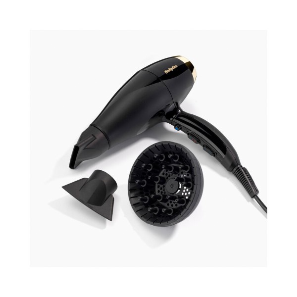BABYLISS HAIR DRYER IONIC,3 HEAT, 2 SPD,CERAMIC,SLIM NOZLE