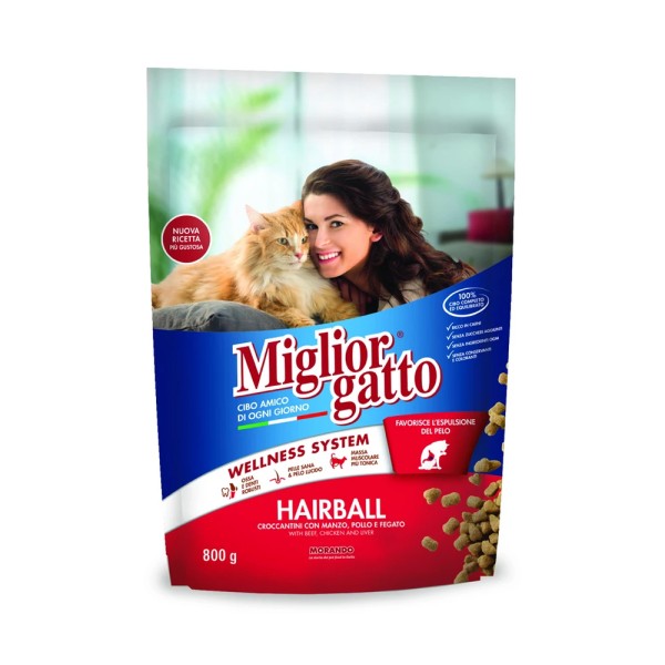MIGLIOR CAT HAIRBALL WITH BEEF CHICKEN AND LIVER