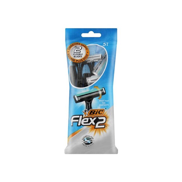 BIC FLEX 2 BLADES WITH PIVOT HEAD POUCH