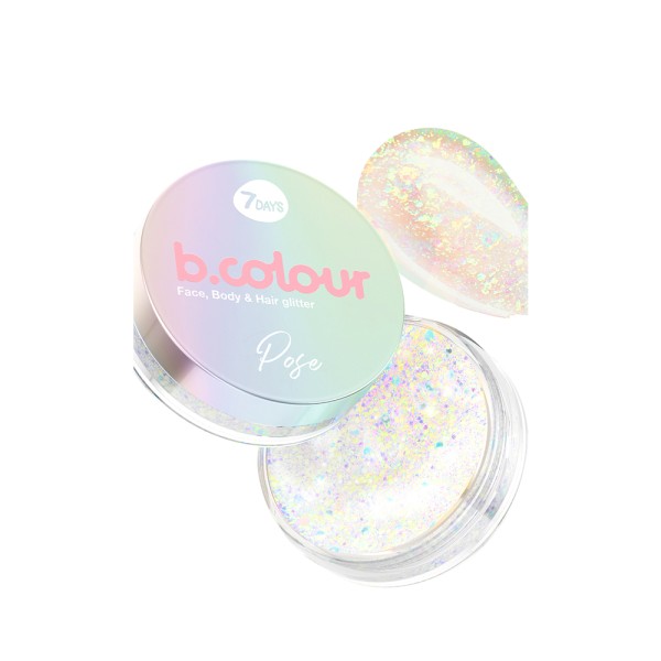 B.COLOUR FACE BODY  HAIR GLITTER  01 POSE