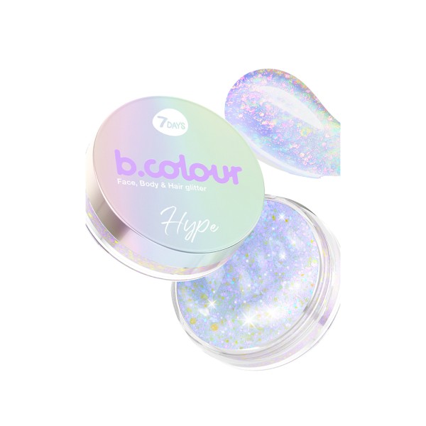 B.COLOUR  FACE BODY  HAIR GLITTER  02 HYPE