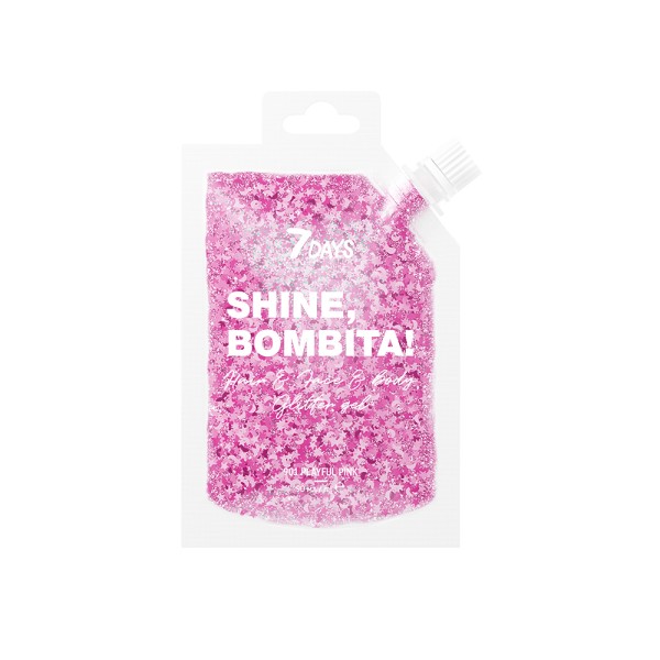 B.COLOUR BOMBITAHAIRFACEBODY GLITTERPLAYFUL PINK SHINE