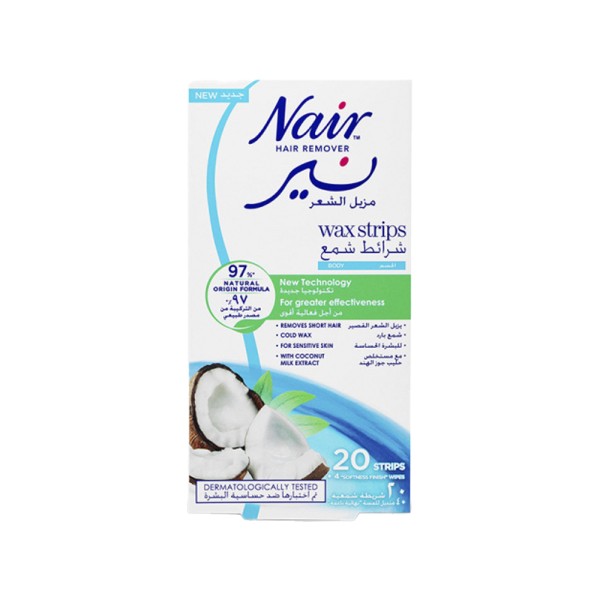 NAIR BODY WAX STRIPS COCONUT