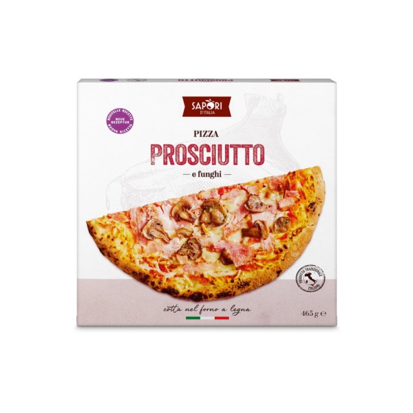 SAPORIE V PIZZA PROSCIUTTO + MUSHROOM