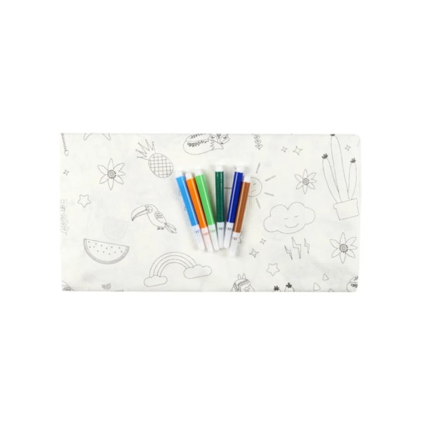 PARTY TIME TABLE CLOTH TO COLOUR IN