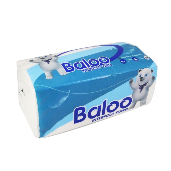 BALOO INTERFOLD TOWEL 24 X 21CM