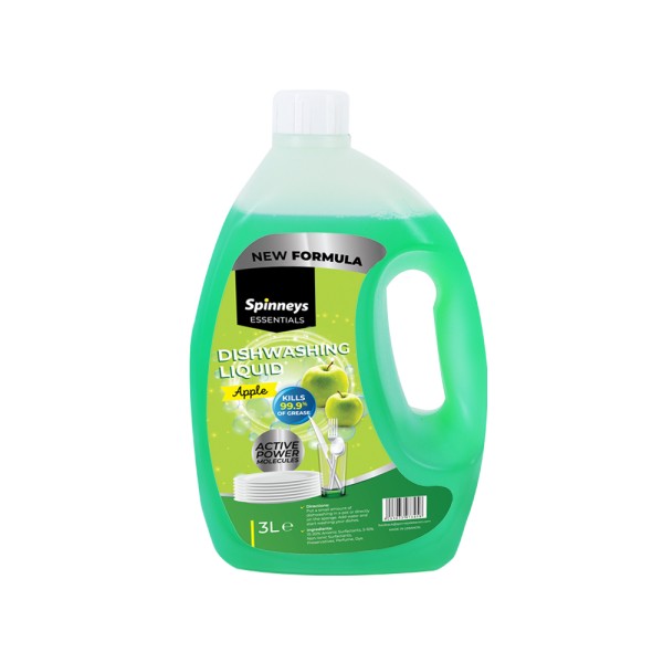 SPINNEYS ESSENTIALS DISHWASHING GALLON - APPLE 