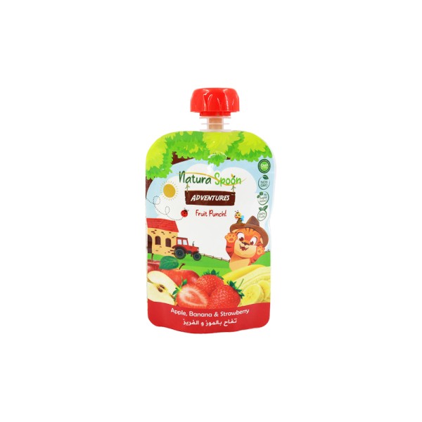 NATURASPOON POUCH  APPLE+ BANANA + STRAWBERRY