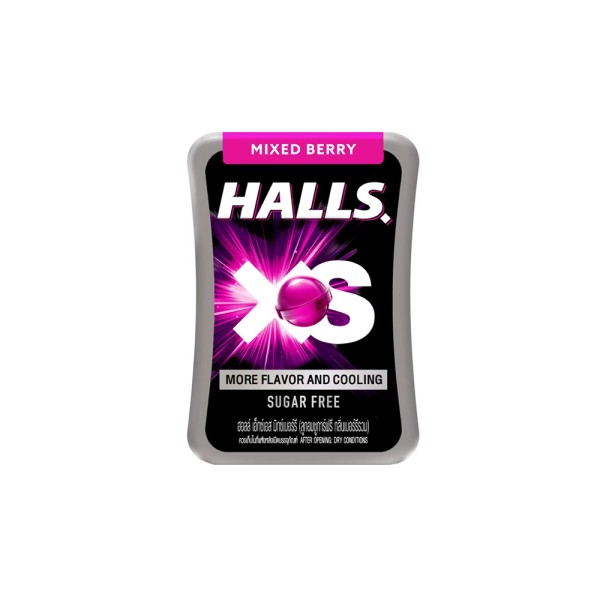 HALLS XS MIXED BERRY SUGAR FREE