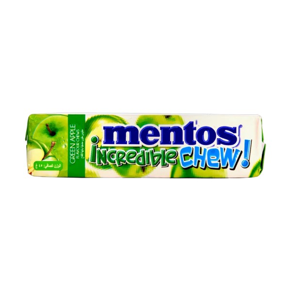 Mentos Incredible Chew Green Apple 45G