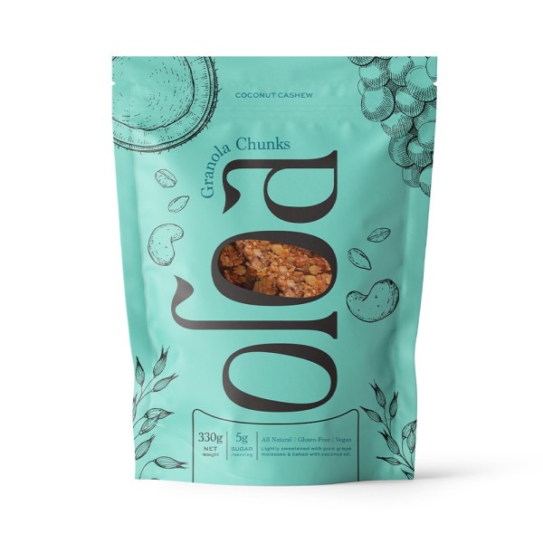 OLOA OLOA COCONUT CASHEW GRANOLA CHUNKS 330G