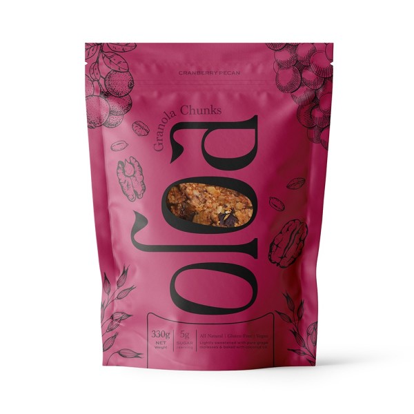 OLOA OLOA CRANBERRY PECAN GRANOLA CHUNKS 330G