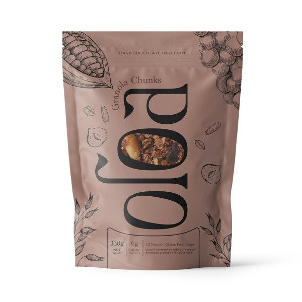 OLOA OLOA DARK CHOCOLATE HAZELNUT GRANOLA 330G