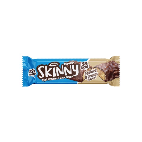 SKINNYFOOD DUO PROTEIN BARS COOKIES & CREAM