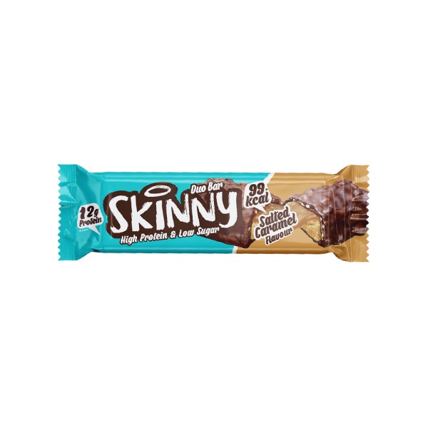 SKINNYFOOD DUO PROTEIN BARS SALTED CARAMEL 